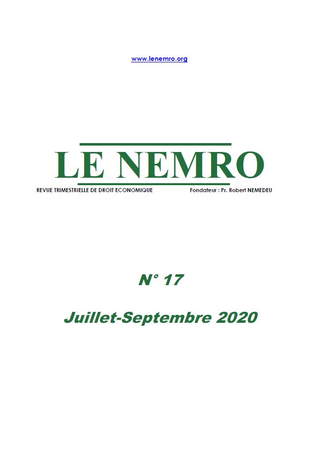 Revue Juillet-Septembre 2020